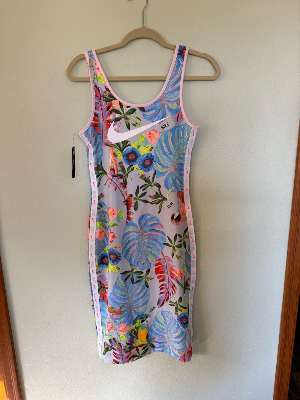 Nike Floral Tank Dress in Pink, Blue & Green